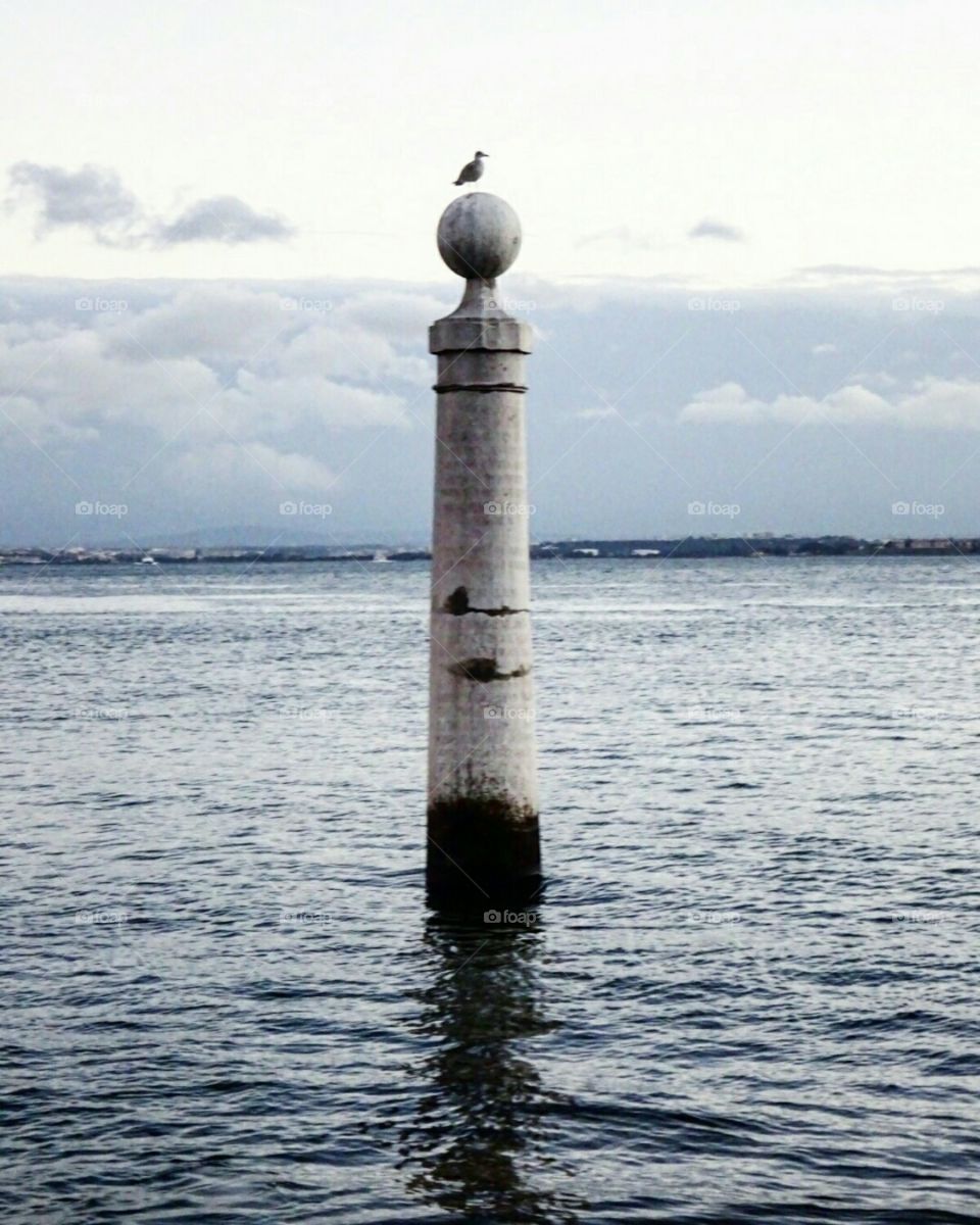 Cais das Colunas, Columns Wharf, a symbolic port of entry to Lisbon.