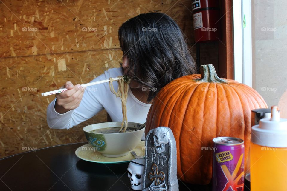 Halloween Ramen noodles