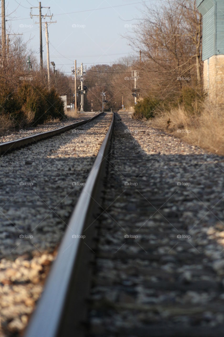 Railroad track 