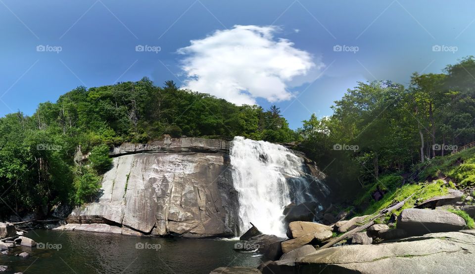 Rainbow falls,  the stunning waterfalls of Gorges State Park, North Carolina