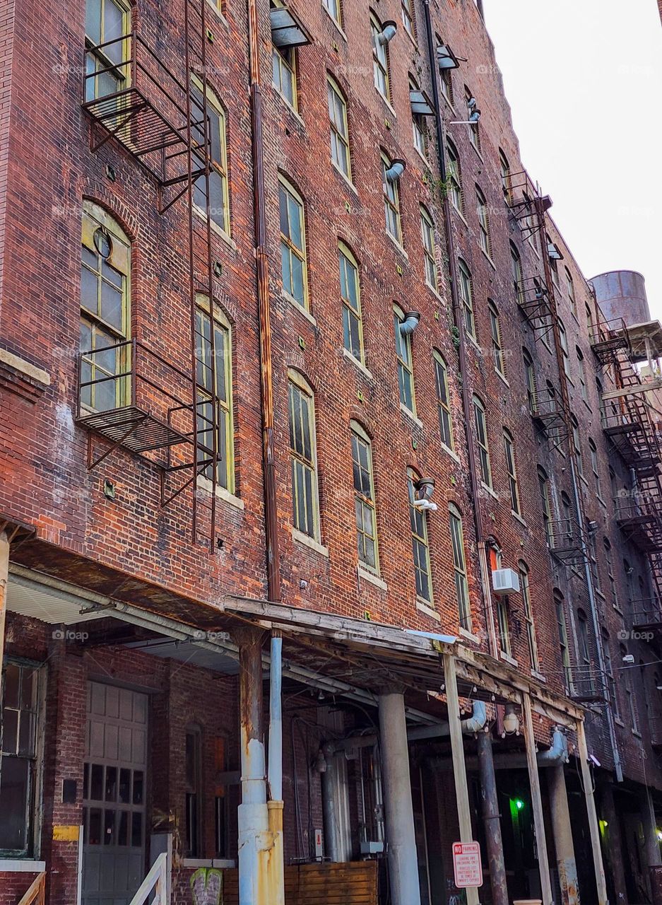 Abandoned buildings remember distant memories of life and business