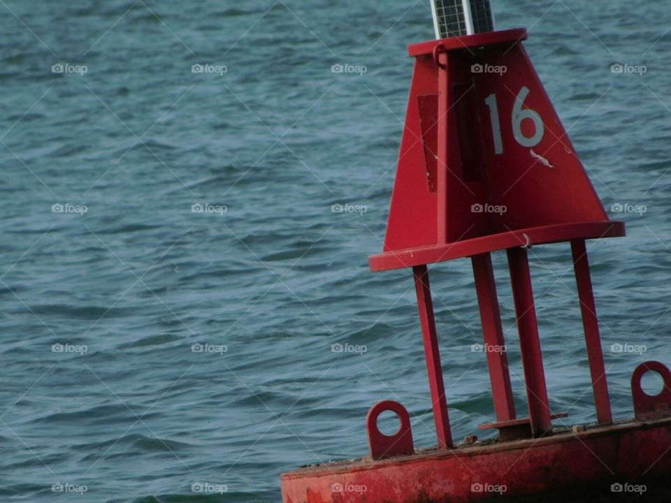 red buoy