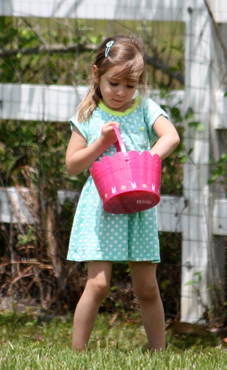 Girl with Easter basket 2