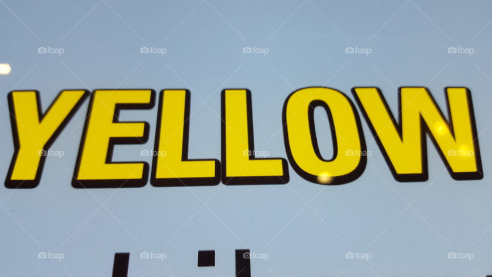 the word yellow