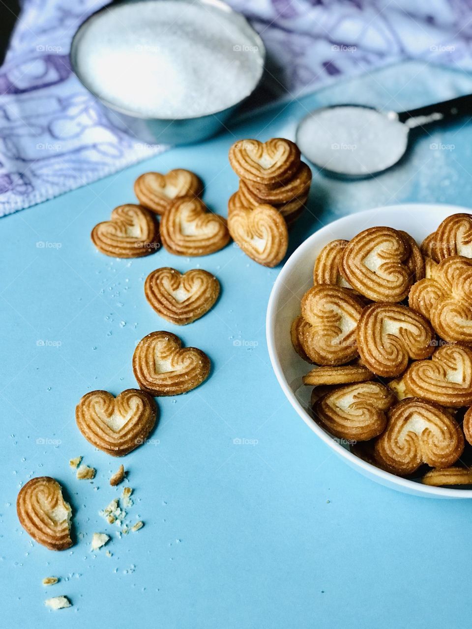 Little hearts biscuits 