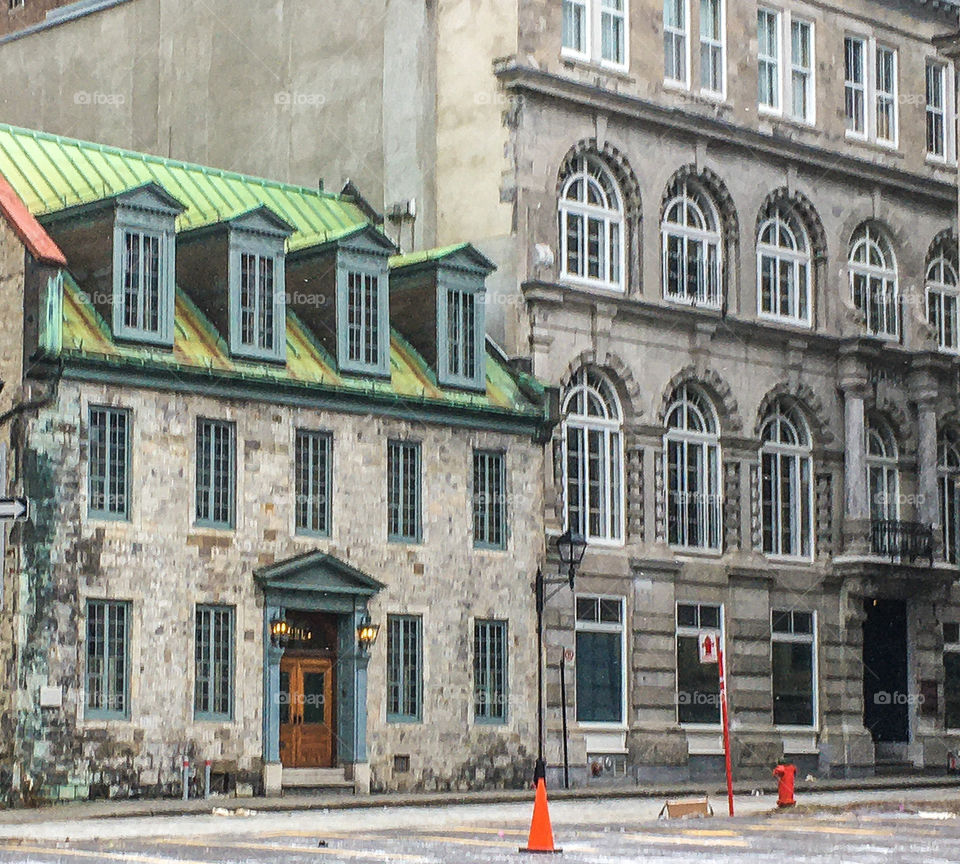 Old Town, Montreal, Canada has some beautiful old buildings.  The stonework is incredible. 