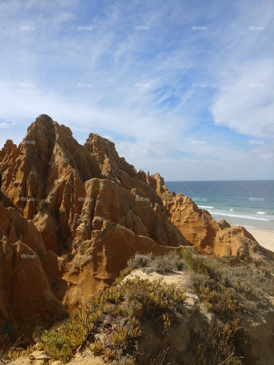 Beach cliffs