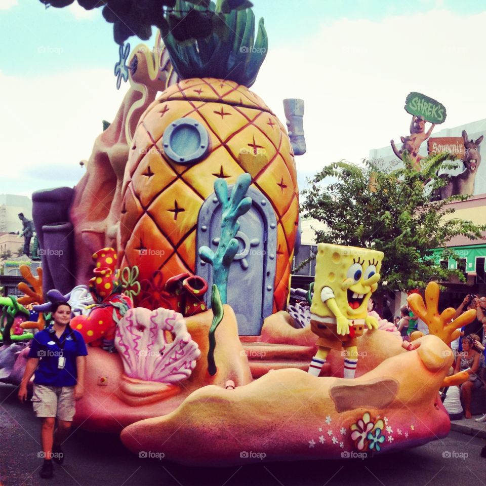 SpongeBob . Universal Studios Parade