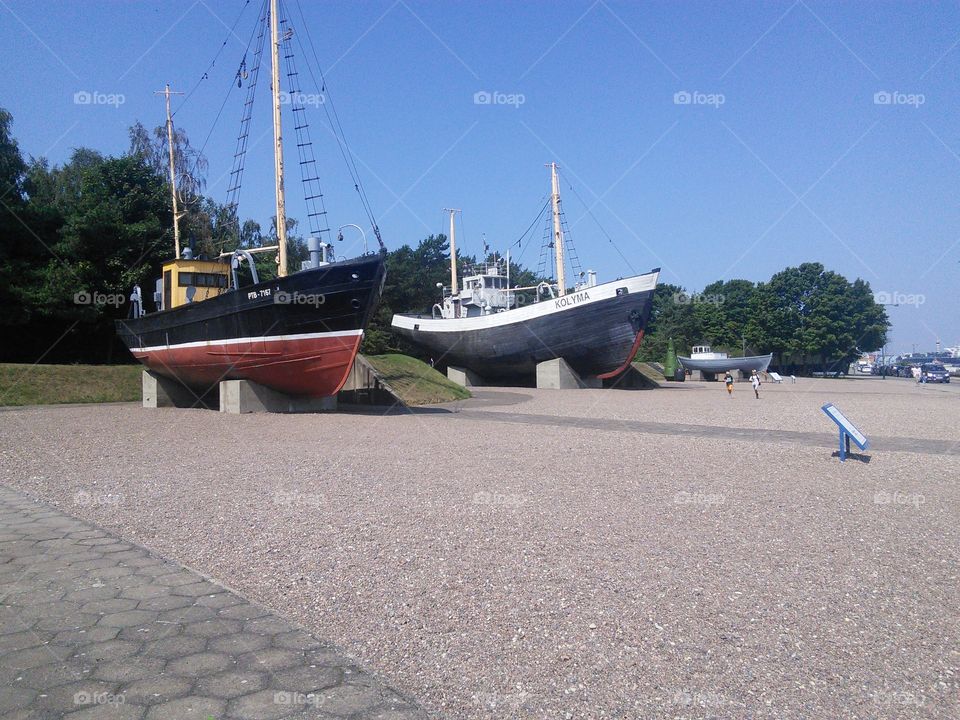 Old fishing boats, Klaipeda, Lithuania