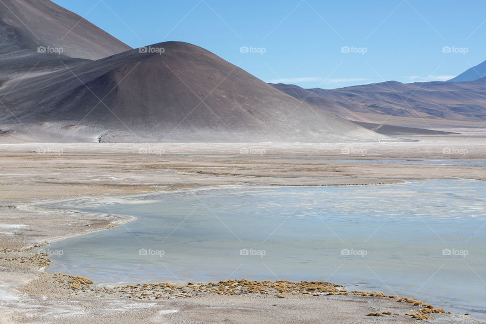 Atacama Desert Lagoon Landscape