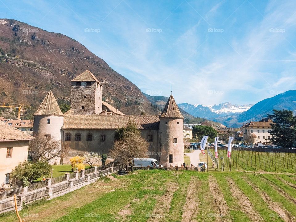 Marecco castle in Bolcano, a beautiful castle of the 12th century