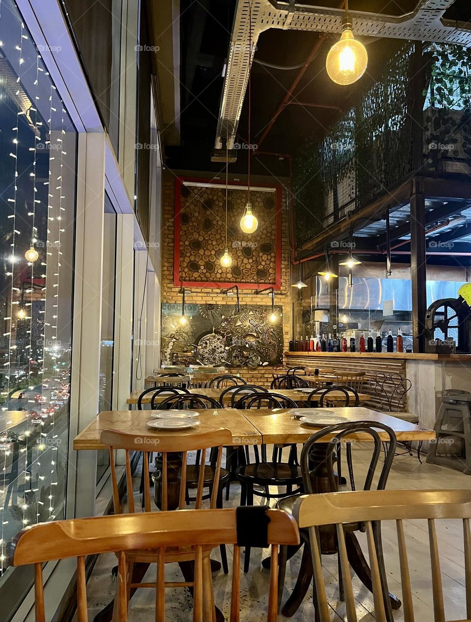 Architecture in the restaurant 