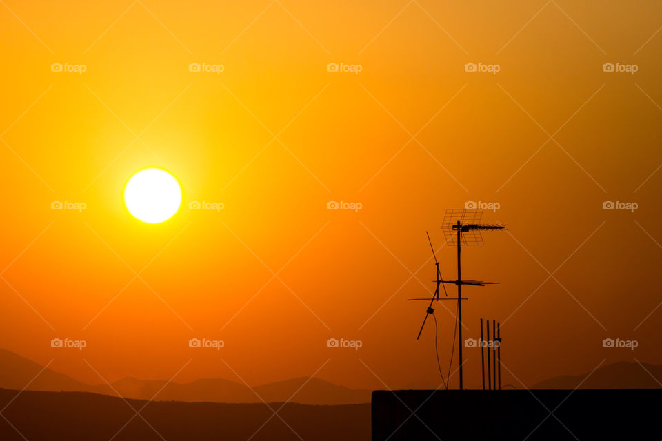 The city sunsets over me 1