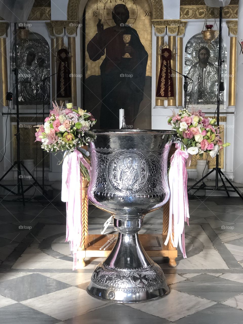 Christening font