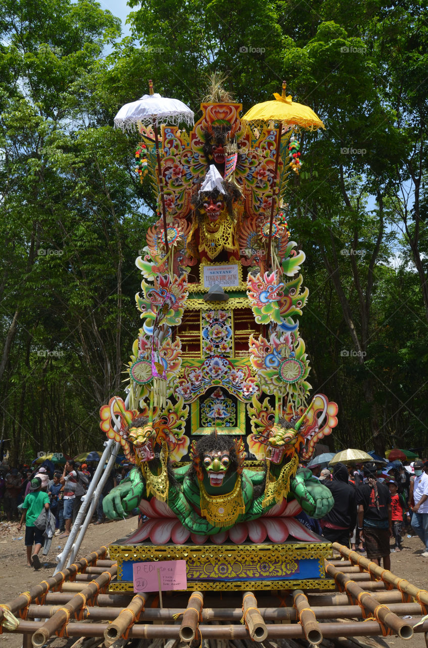 Ngaben Pitra Nyadnya Ceremony of Hindu Tradition in South Sumatera Indonesia