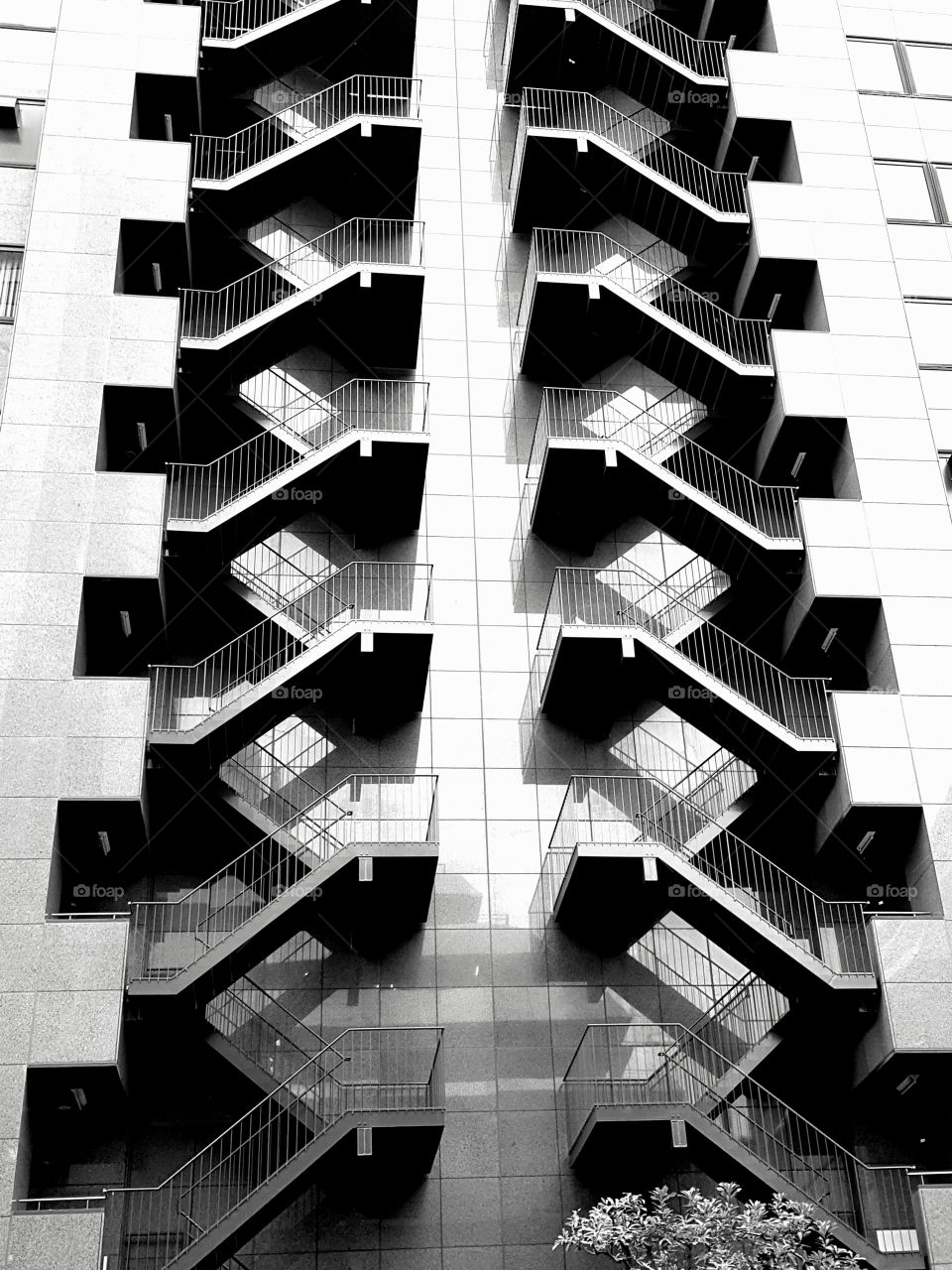 Stairs in a building in Tokyo