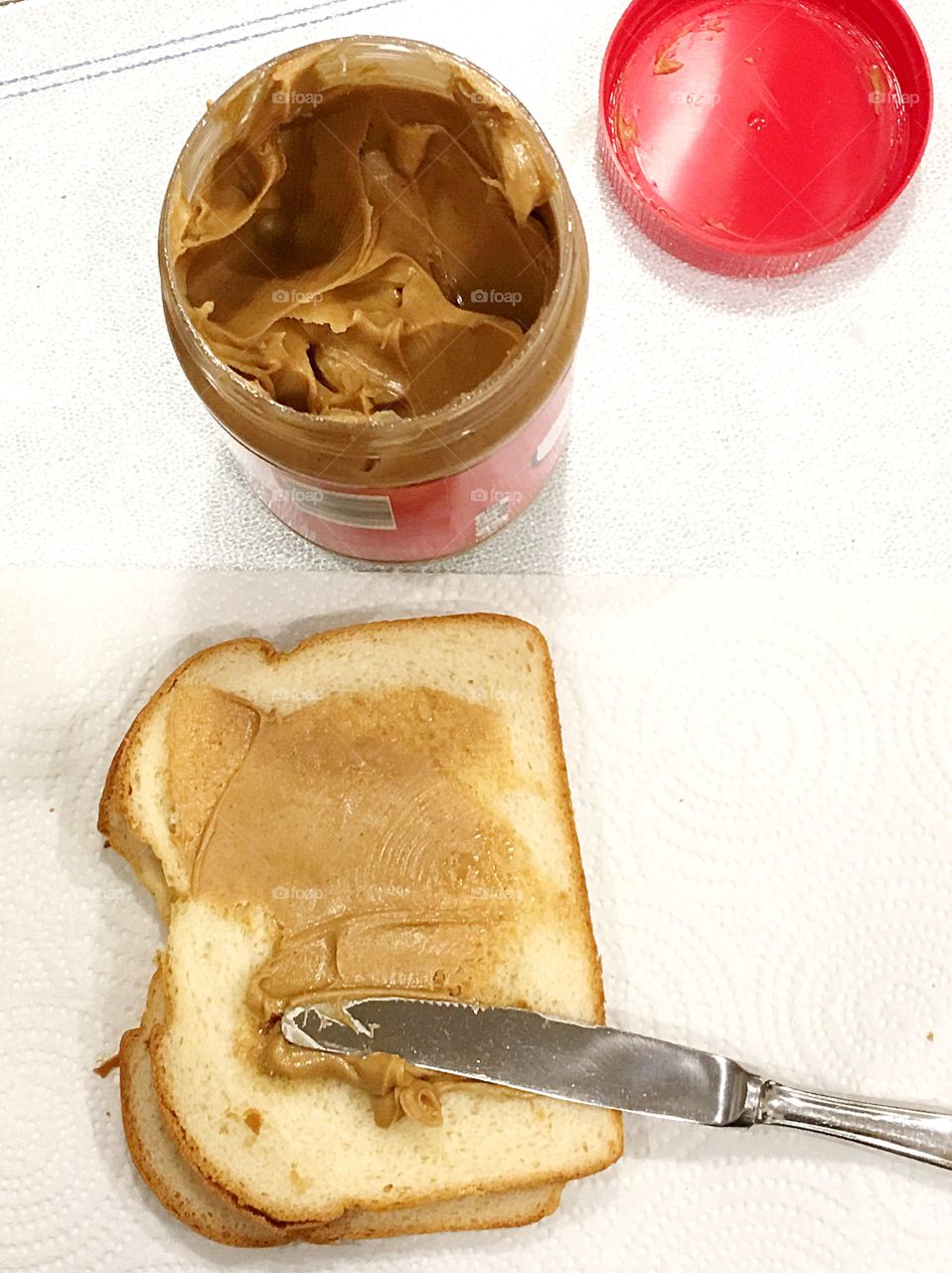 Peanut butter sandwiches 