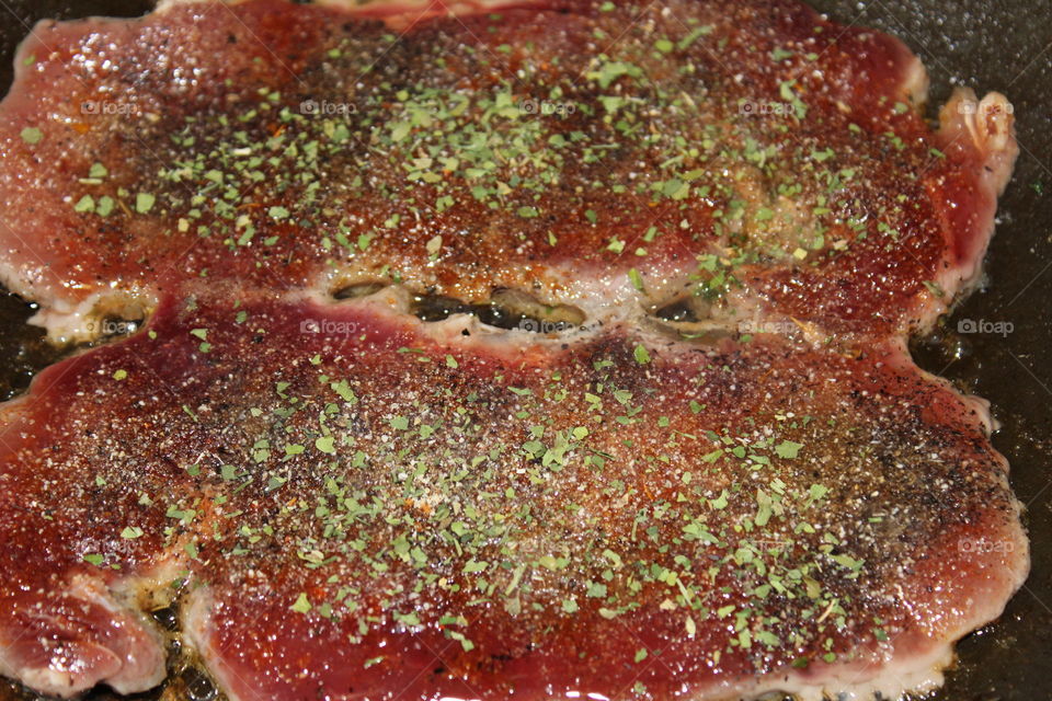 seasoned steak