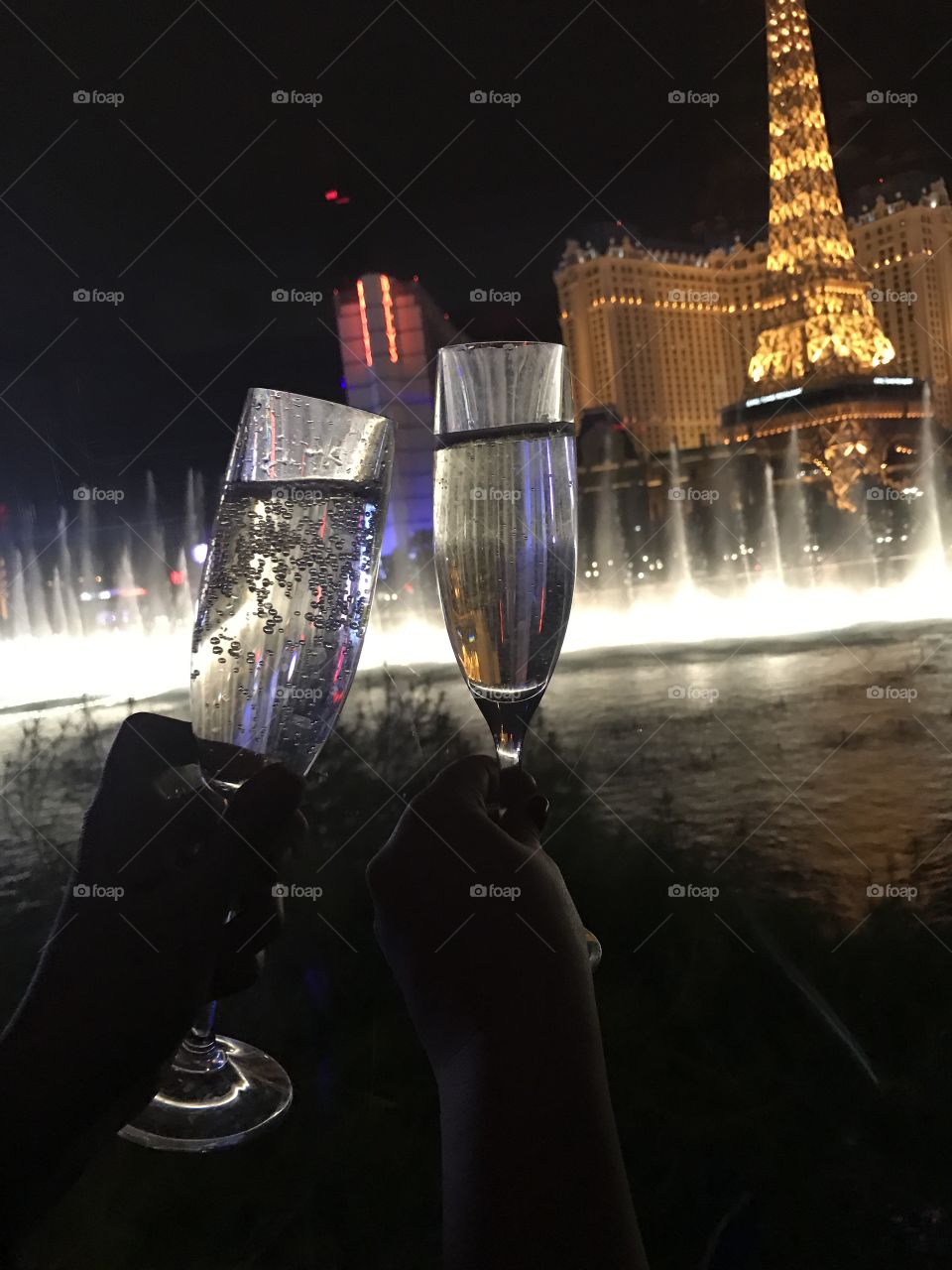 Bellagio Las Vegas, champagne party 💕