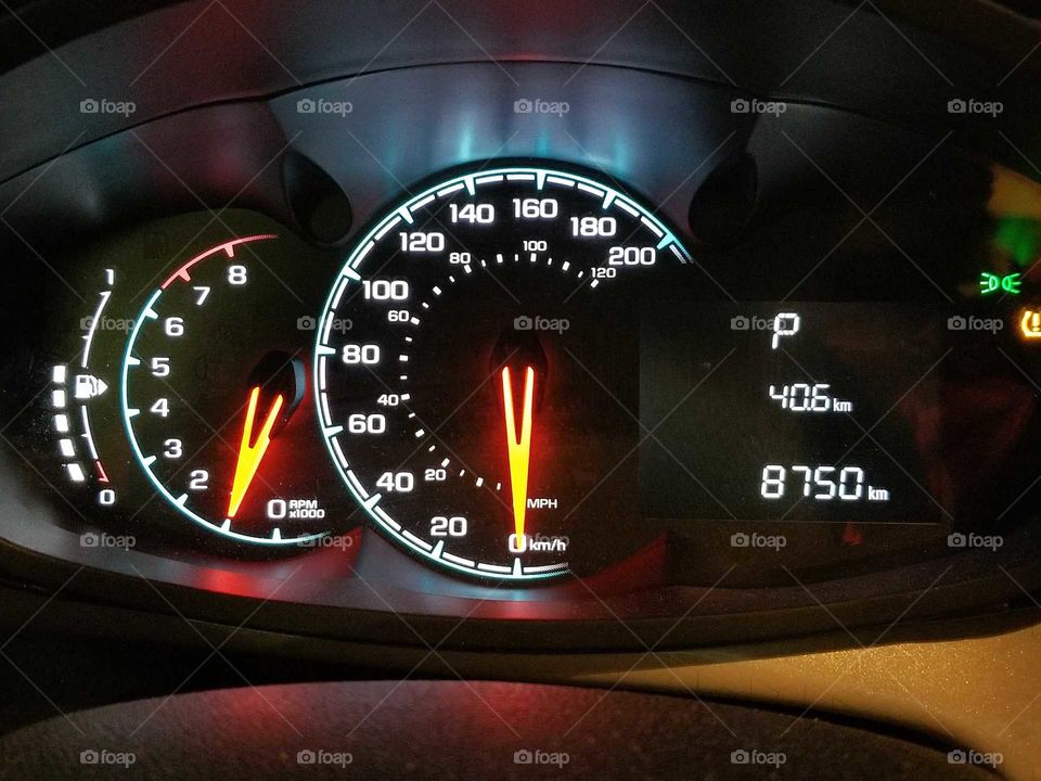 Dashboard Speedometer Odometer