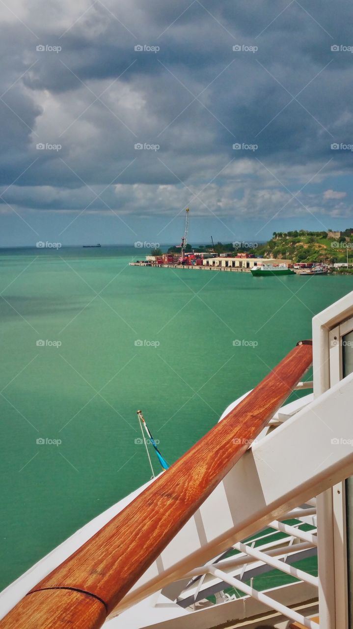 Port of St John's Antigua..view from Royal Carribean adventure of the seas..my balcony...
