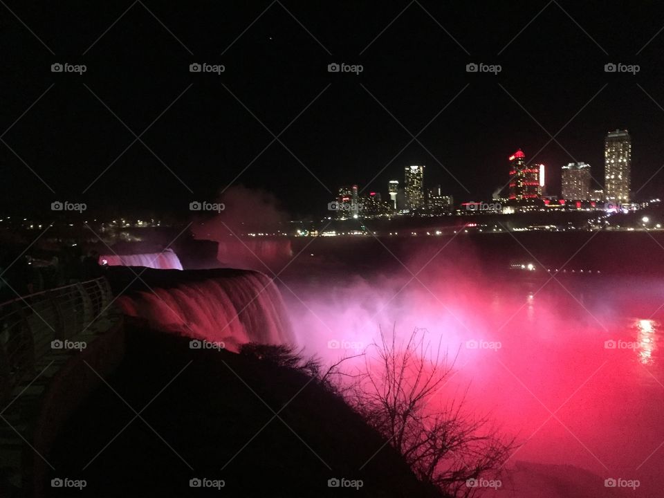 Falls at night