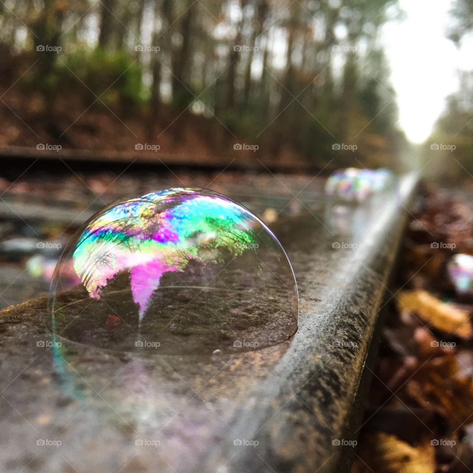 Bubbles on the track