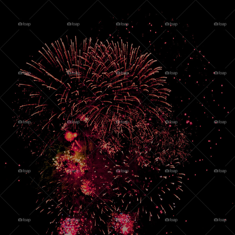 Here, over the Gulf of Mexico, a barrage of missiles designed to explode in a controlled way explode with brilliant red, orange, yellow, green, blue and purple colors! Thousands of people across the United States will be celebrating Independence Day on July 4th by attending firework displays!