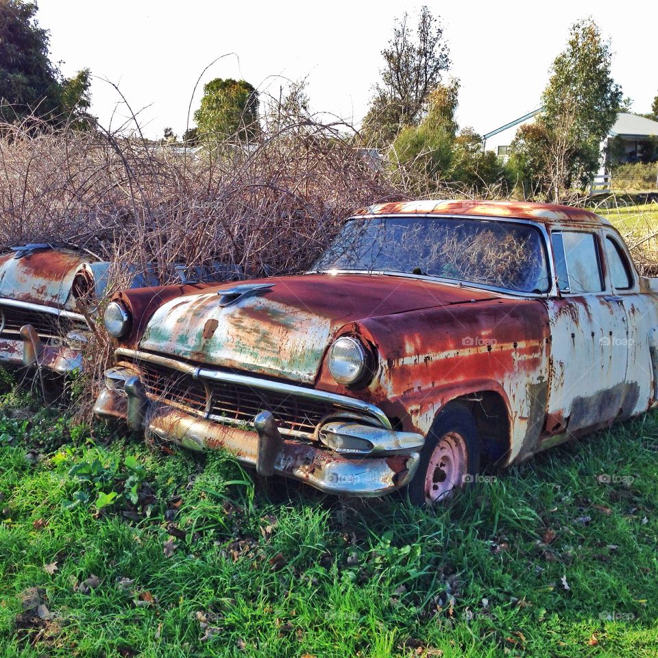 Old rusty Holden in Erica, Vic. 