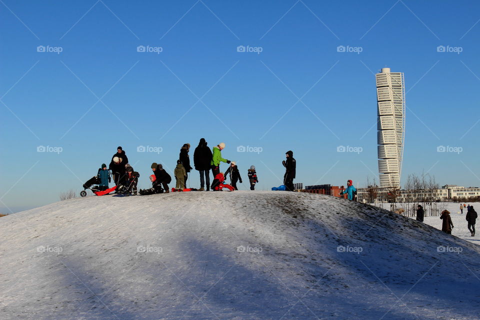 Winter in Malmö, Sweden.