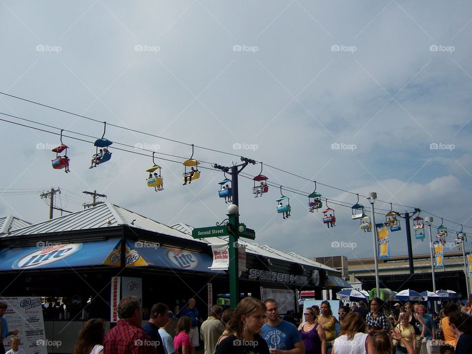Cable cars at Wisconsin State Fair - Milwaukee, WI