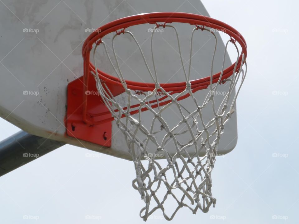 Basketball hoop & backboard macro