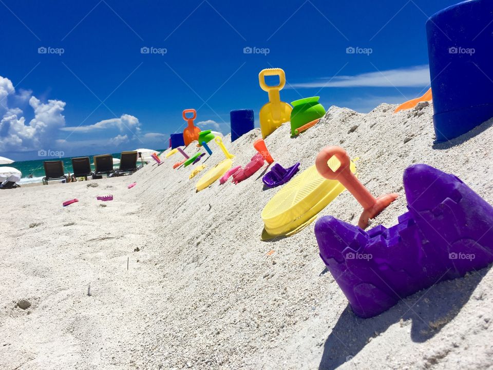 Sand toys miami beach