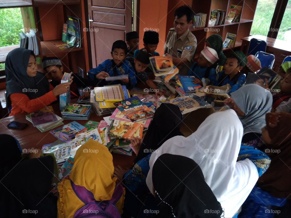 Sharing Books in the Village Library