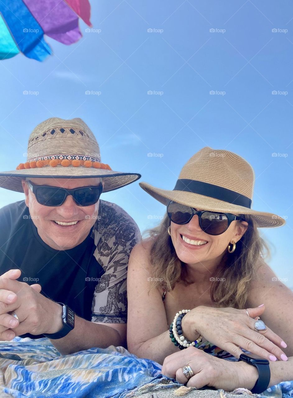 Summer selfie on Big Sandy Bay Beach, Wolfe Island, Ontario, Canada.