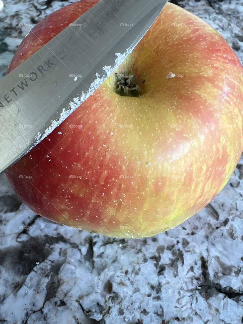 Wax off of an organic Apple