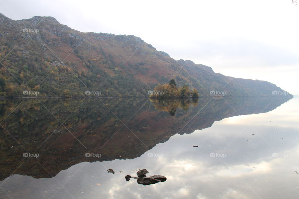 Loch Lomond reflection 
