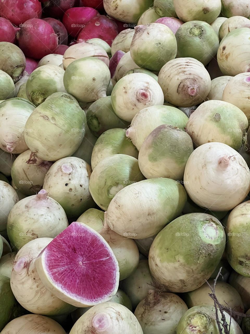 Radish on the market 