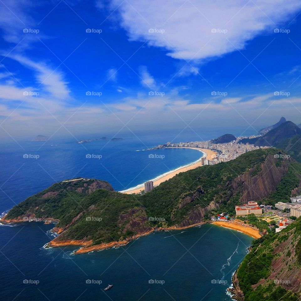 Blue sky against idyllic sea
