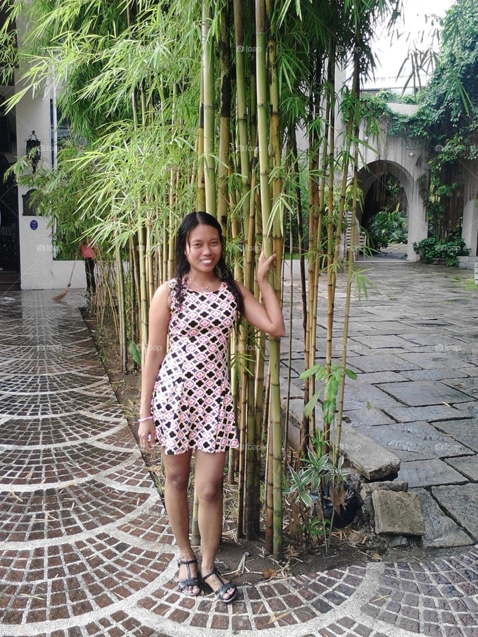 captured with the bamboo tree