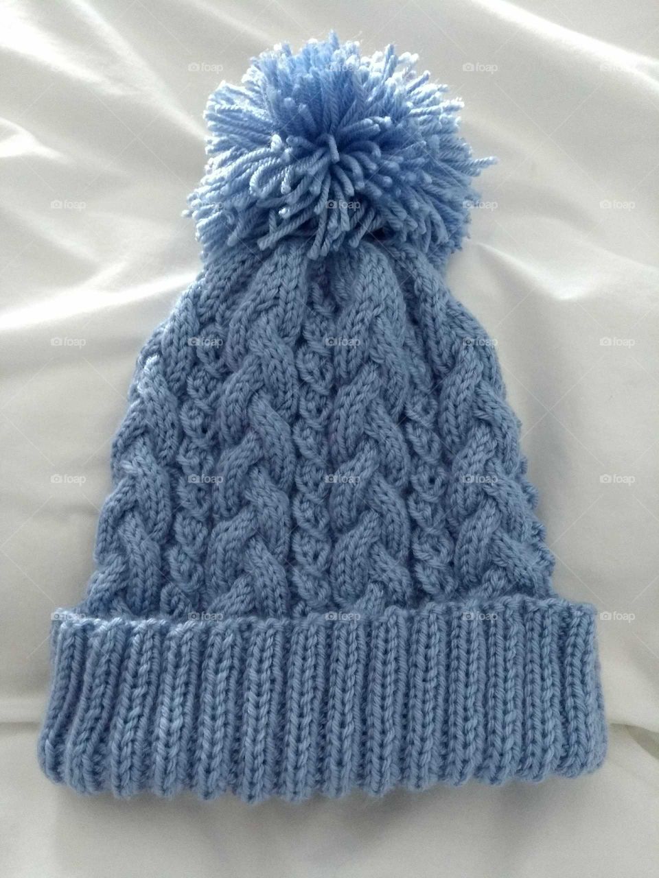 Hand-knit hat