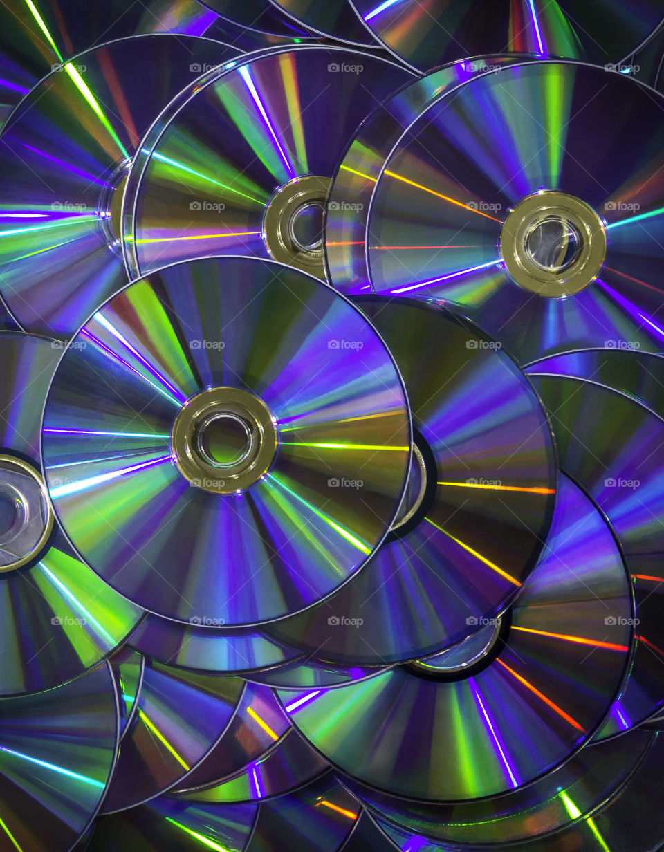 Spectrum colorful of CD and DVD background