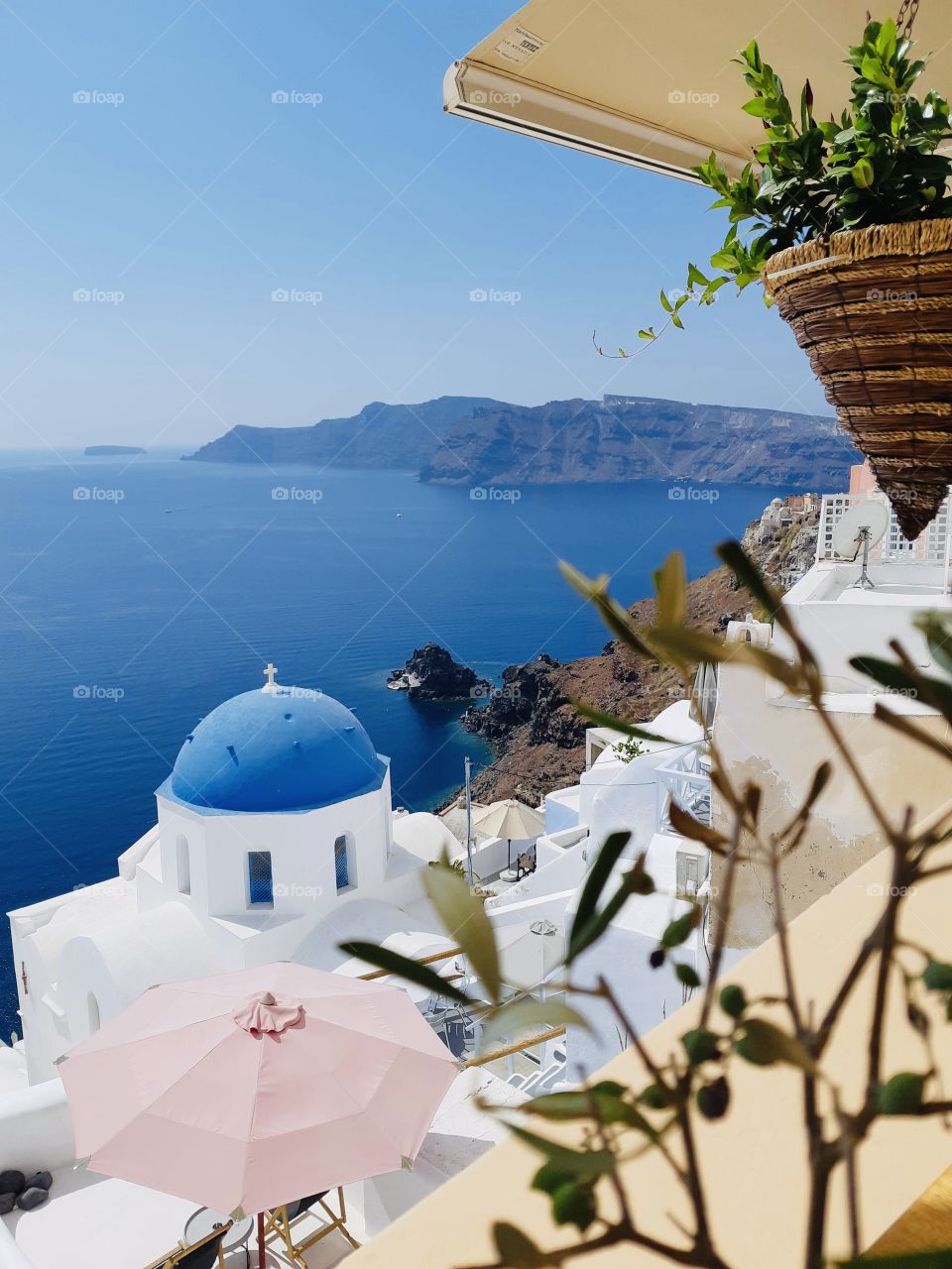 Santorini blue