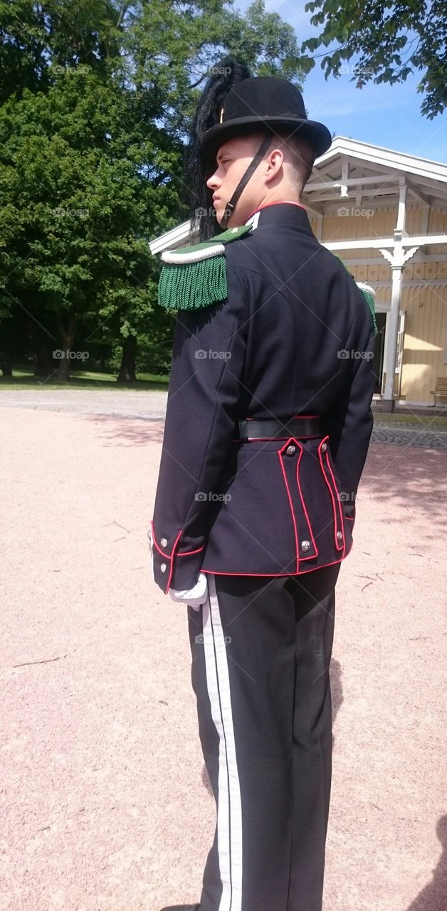 The Norwegian National guard. a sightseeing in my city,  Oslo, Norway