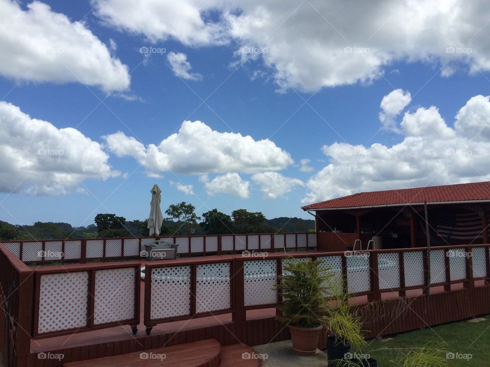 Beautiful day . Clouds are so low  on the mountains.. 