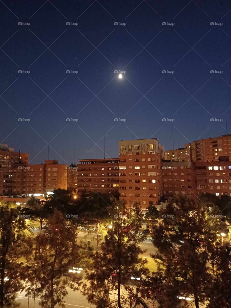 anochecer en Valencia