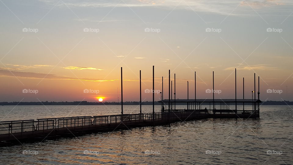 Sunrise At Lake Hefner
