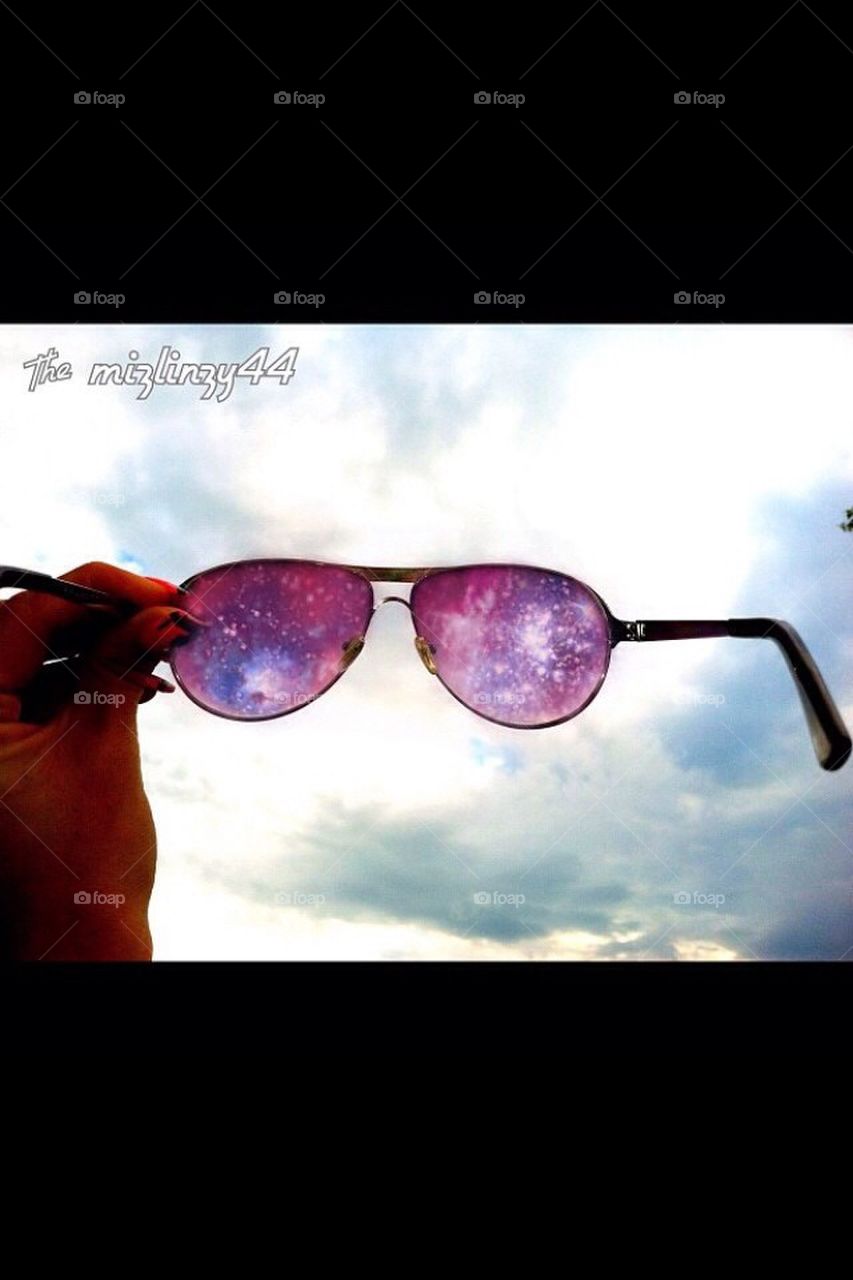 sky glasses galaxy by mizlinzy44
