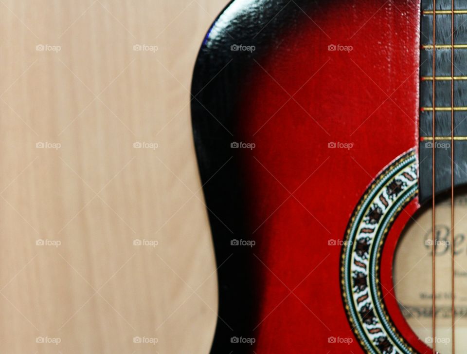 Red guitar