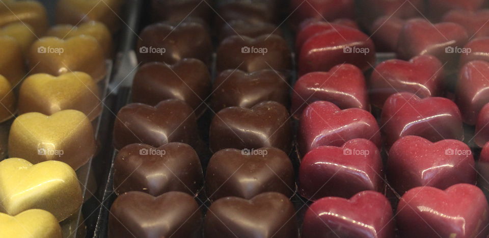 Chocolate hearts.